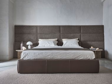 Doppelbett aus Stoff mit hohem Kopfteil DALIA NICOLINE