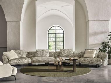 Modular fabric sofa FLEUR NICOLINE