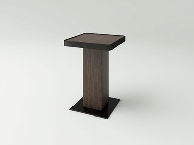Oak and brass drink table CLAUDE NITZAN HOME