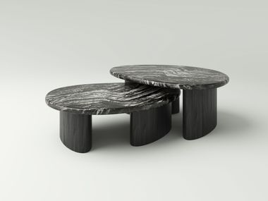 Mesa de centro oval de carvalho FRED & WILMA NITZAN HOME