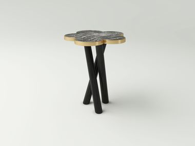 Oak and stone drink table MATILDA NITZAN HOME