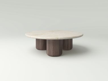 Mesa de centro redonda de carvalho ROSA NITZAN HOME