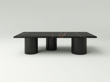 Mesa de centro retangular de carvalho SOORI NITZAN HOME