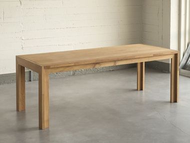 Rectangular solid wood table NODOO NODOO