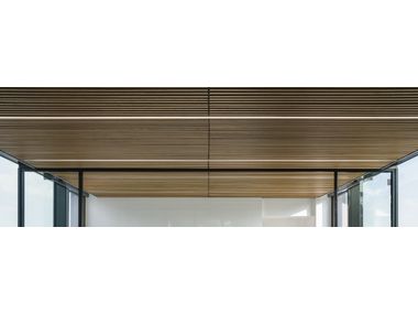 Open slats ceiling Wooden ceiling panels By NODOO