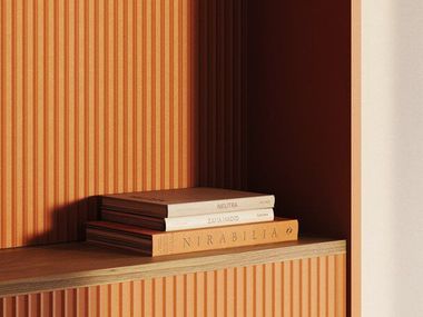 Modular polyurethane 3D Wall Cladding PLISSÉ L WALLSTYL® NOËL & MARQUET