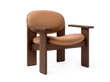 Loungesessel aus Leder mit Armlehnen ARCHIPEN NOOM