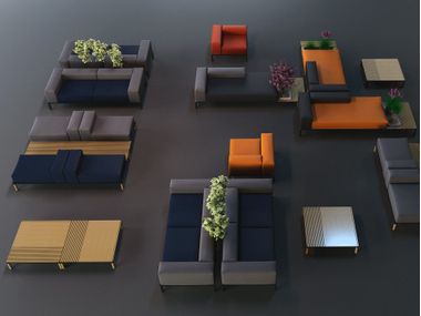 Modular fabric sofa NORA Quinze & Milan