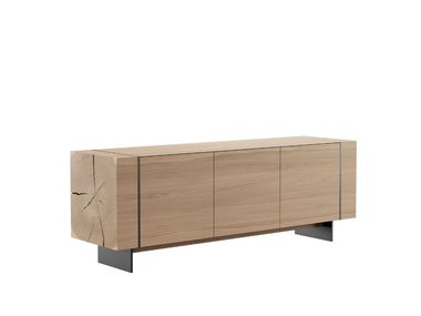 Oak sideboard with doors BEAMS NORD ARIN