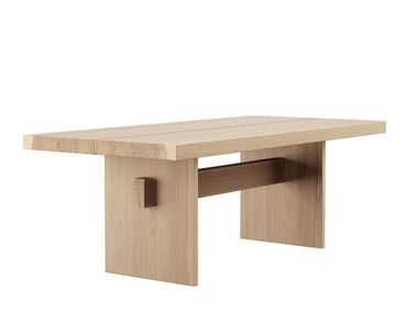 Rectangular oak dining table BEAMS NORD ARIN