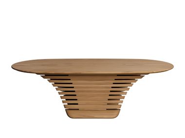 Oval oak dining table EVE NORD ARIN