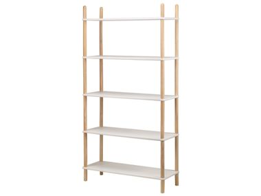 Open solid wood bookcase AUCKLAND NORDLYS