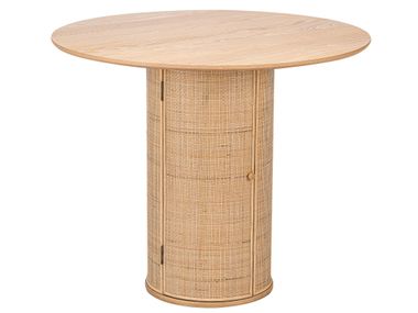 Round dining table in solid wood and rattan HAVANA NORDLYS