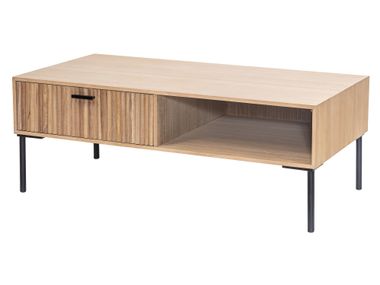 Coffee table in solid wood and metal MAYA NORDLYS