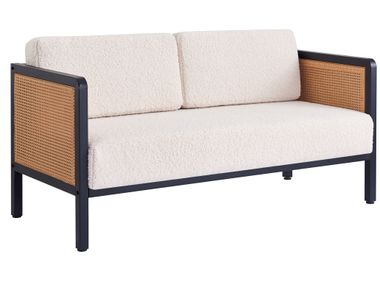 2/3-seater sofa in Vienna straw and white bouclé OREBRO NORDLYS