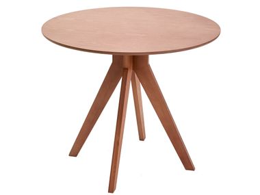 Round dining table for 4 people in walnut wood SEVILLE NORDLYS