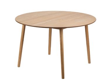 Round solid pine dining table for 6 people TRADITION NORDLYS