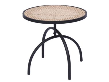 Side table in metal and rattan YOKI NORDLYS