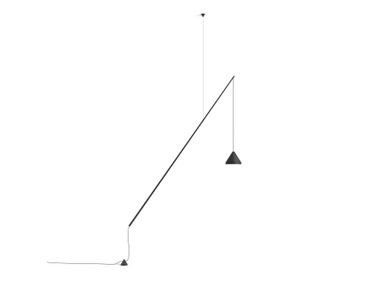 Carbon fibre pendant lamp / floor lamp NORTH Vibia