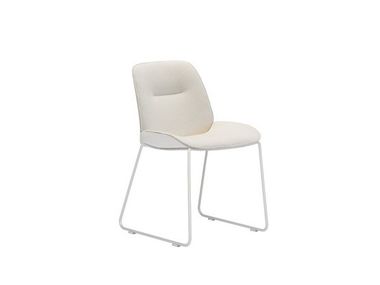Sled base upholstered Polymer chair NUEZ SI2787 Andreu World