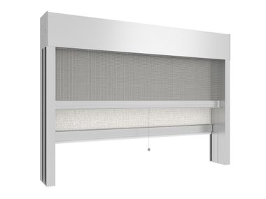 Recessed motorized ZIP screen with mosquito net TEZPLUS NYX