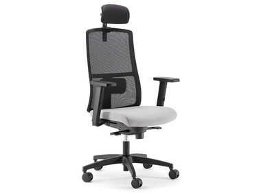 Chaise de bureau pivotante en résille avec accoudoirs à 5 rayons ARMONIA 01 PT Nahu