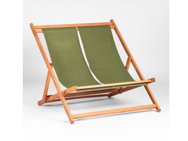 Folding fabric deck chair FORTE DEI MARMI Nardini Forniture