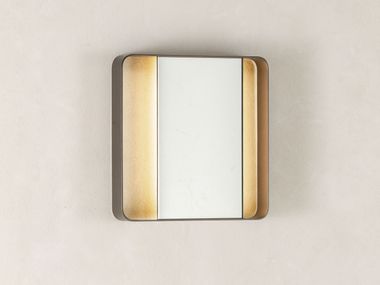 Specchio rettangolare da parete con illuminazione BAMBOO Natevo