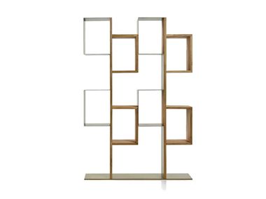Open wooden bookcase GEMINI Naturedesign