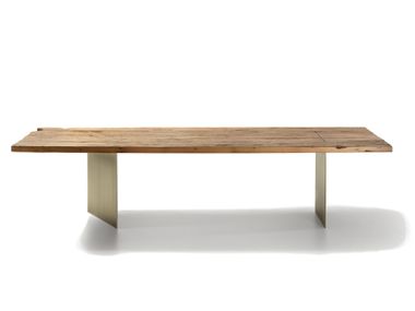 Rectangular steel and wood dining table HARVEST METAL Naturedesign