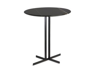 Round coffee table for living room with marble top ESTRO Natuzzi Italia
