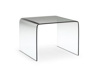 Square glass central coffee table MERCURIO Natuzzi Italia