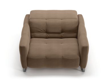 Recliner tufted fabric armchair with electric motion PHILO Natuzzi Italia