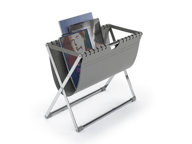 Zeitungsständer aus regeneriertem Leder SWING Natuzzi Italia