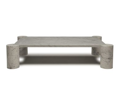 Low rectangular Carrara marble coffee table TEMPIO Natuzzi Italia