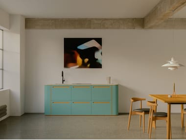 Neuvermoebelt, »HOME« COMPOSIT UNIT 14 - DESIGN „ONE LINE“ Cucina componibile