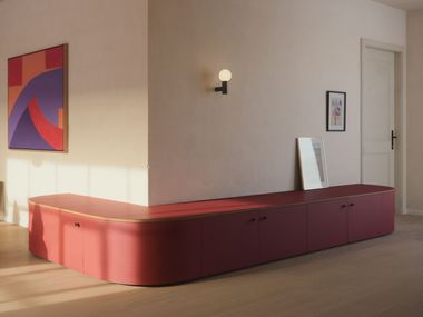 Modular linoleum sideboard with doors SMART LINE FURNITURE FC21 Neuvermoebelt