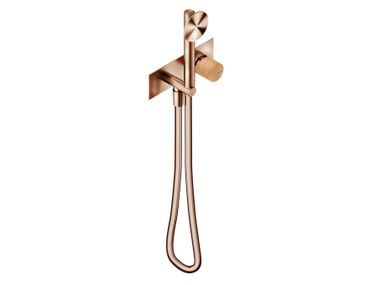 Single handle stainless steel shower mixer with hand shower DOX1G3STXZY Neve Rubinetterie