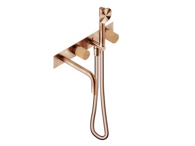 Set vasca idroprogressivo a muro in acciaio inox con rosette separate DOX2543Z Neve Rubinetterie