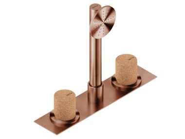 Rubinetto bordo vasca in acciaio inox con doccetta DOX5940SCZY Neve Rubinetterie