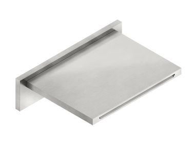 Wall-mounted stainless steel waterfall spout ONX15X20 Neve Rubinetterie