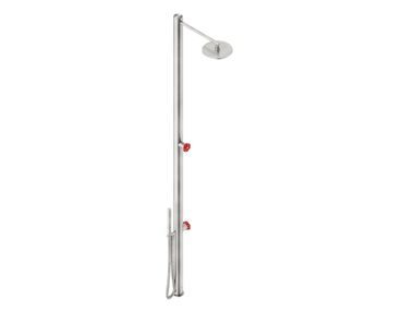 Stainless steel outdoor shower with hand shower VOX12915ATKZ Neve Rubinetterie
