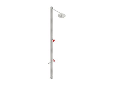 Stainless steel outdoor shower with footwasher VOX12915ATZ Neve Rubinetterie