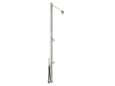 Stainless steel outdoor shower with hand shower ZEX12915AMK Neve Rubinetterie