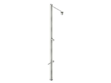 Stainless steel outdoor shower with footwasher ZEX12915AM Neve Rubinetterie