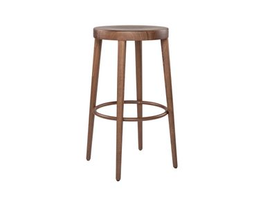 Backless beech stool AMABILE SG01A New Life