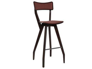 High wooden stool with padded seat MARTINA SG03S New Life