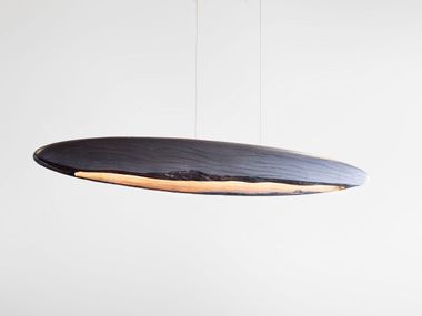 Luminária pendente LED de madeira maciça DRUID GRAVITY Next Level Design Studio