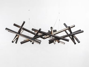 Luminária pendente LED de madeira maciça INFINITY M Next Level Design Studio