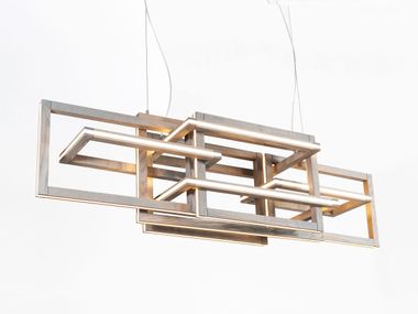 Luminária pendente LED de madeira maciça INTERLACEMENT HORIZONTAL Next Level Design Studio